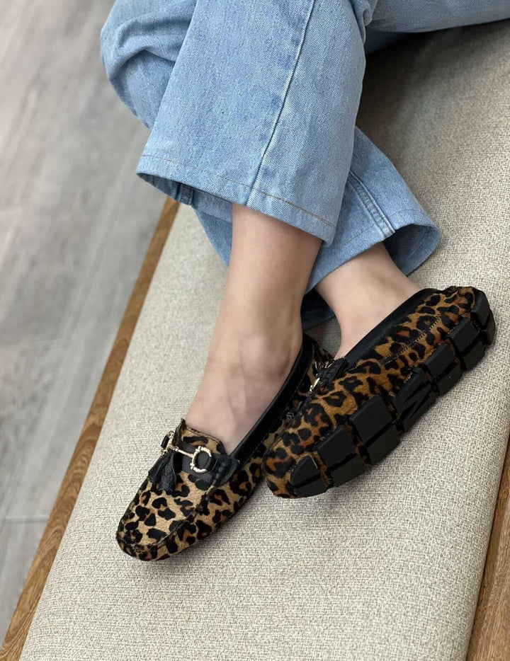 MOCASIN PRINT lemon shoes