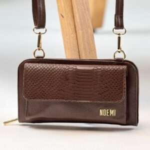 CARTERA PORTACELULAR en Marrón